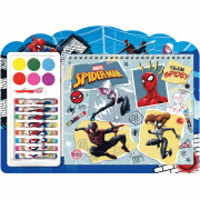 SPIDER-MAN Colouring Set + สีน้ำและสีชอล์ก TEAM SPIDEY